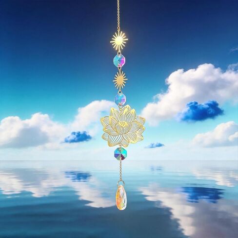 1 قطعة عباد الشمس الماس الفن suncatchers الكريستال suncatcher ، صانع بريزم الشمس الماسك نافذة داخلية ديكور المنزل in Kuwait
