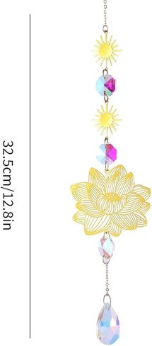 1 قطعة عباد الشمس الماس الفن suncatchers الكريستال suncatcher ، صانع بريزم الشمس الماسك نافذة داخلية ديكور المنزل in Kuwait