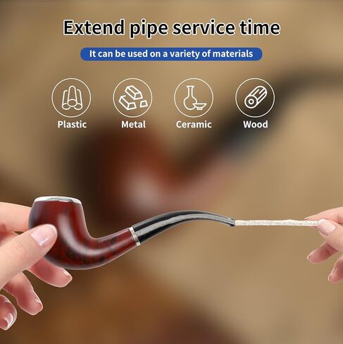 Phinus 300 Pack Pipe Cleaners Pipe, 6-Inch Pipe Cleaners Bulk, Cotton and Plastic Pipe Cleaner, Pipecleaners for Removing Tar & Resin, Pipe Cleaners for Plastic Metal Ceramic Wood Pipe, cream in Kuwait