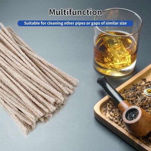 Phinus 300 Pack Pipe Cleaners Pipe, 6-Inch Pipe Cleaners Bulk, Cotton and Plastic Pipe Cleaner, Pipecleaners for Removing Tar & Resin, Pipe Cleaners for Plastic Metal Ceramic Wood Pipe, cream in Kuwait