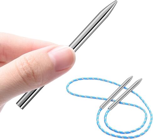 2 Pack 3" 550 Paracord FID Paracord Lacing Needle Tools, Type III Parachute Stitching Needles for Bracelet Topsiders Boat Shoes Baseball Glove Leather Lacing Accessories in Kuwait