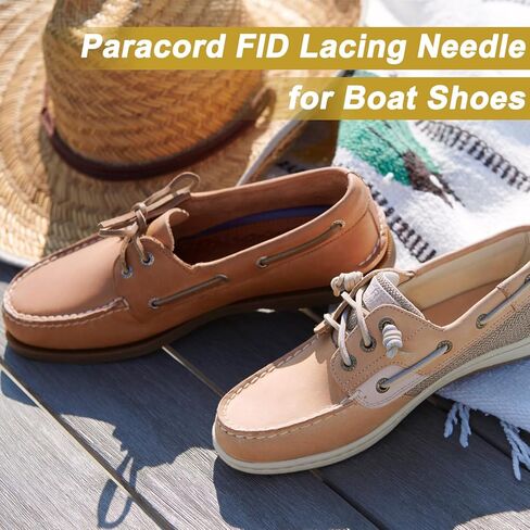 2 Pack 3" 550 Paracord FID Paracord Lacing Needle Tools, Type III Parachute Stitching Needles for Bracelet Topsiders Boat Shoes Baseball Glove Leather Lacing Accessories in Kuwait