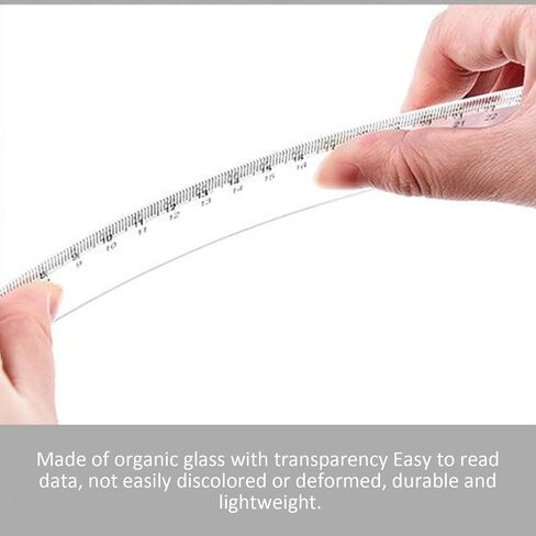 T-Square Ruler, 18 Inch Multi Sized Acrylic T-Ruler in Inch and Metric, Detachable -Square for Art Framing and Drafting in Kuwait
