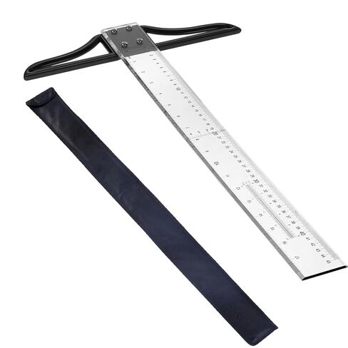 T-Square Ruler, 18 Inch Multi Sized Acrylic T-Ruler in Inch and Metric, Detachable -Square for Art Framing and Drafting in Kuwait