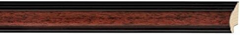 CountryArtHouse Picture Frame Moulding (Wood) 18ft bundle - Traditional Mahogany Finish - 1.25" width - 3/8" rabbet depth in Kuwait
