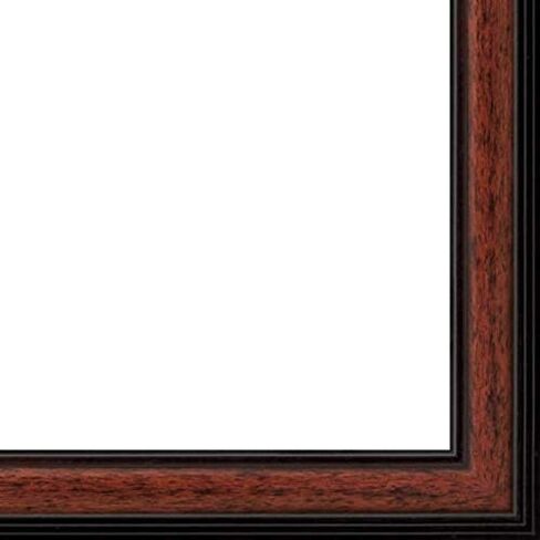 CountryArtHouse Picture Frame Moulding (Wood) 18ft bundle - Traditional Mahogany Finish - 1.25" width - 3/8" rabbet depth in Kuwait