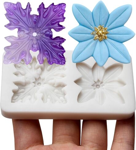 Vintage Picture Frame Molds, 4 Packs Cameo Flowers Fondant Molds for Photo Frame Design, Cake Decoration Chocolate Cupcake Topper Candy Polymer Clay in Kuwait