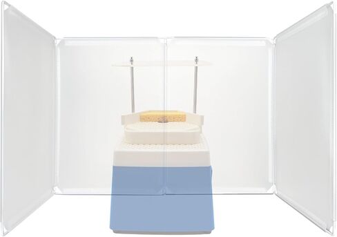 Stained Glass Grinder Guard Shield - Foldable Splatter & Splash Guard for Stained Glass Tools and Supplies Kit, Essential Plastic Anti-Splash Protector Accessory for Grinder in Kuwait