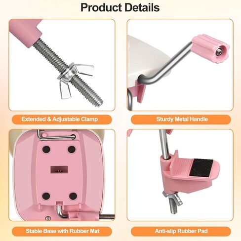 SOGCASE Yarn Winder, Manual Yarn Ball Winder for Crocheting and Knitting, Create Cakes up to 4 oz / 100g, Pink in Kuwait