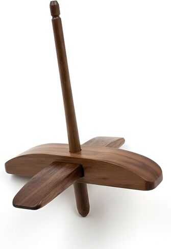HAND U JOURNEY Turkish Drop Spindle, Black Walnut Wood Hand Spindle with 5.7’’ Shaft – Center Pull Yarn Ball Spinner for Hand Spinning Wool, Alpaca & Fiber Art in Saudi Arabia
