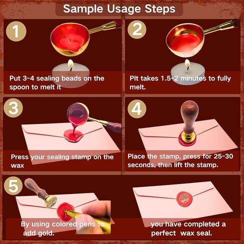xxxHOLIC Wax Seal Kit – 360 Beads in 24 Colors, Smokeless & Crack-Resistant Seal Wax Starter Set with Melting Spoon & Tea Lights for Wedding Invitations & Envelope Sealing in Saudi Arabia