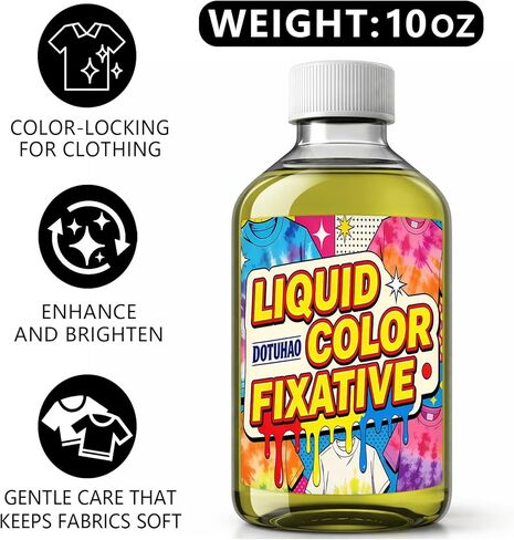 DOTUHAO Color Fixative, Fixative for Fabric, 10.14 Fl Oz Liquid Fabric Fixatives for Cotton, Linen, Polyester, Nylon and All Fabric(10.14 Fl Oz) in Saudi Arabia
