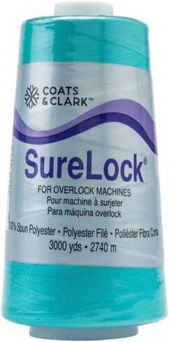 Coats & Clark - SureLock Serger Thread - 4 Cones (Purple, Tangerine, Bahama, Bright Fuschia) in Kuwait
