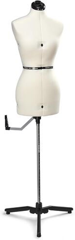 Bonnlo Multi Size Adjustable Dress Form, Female Sewing Mannequin with Stable Tripod Base, Pinnable Body Torso with 13 Dials and 360 Hem Guide (4-14) in Kuwait
