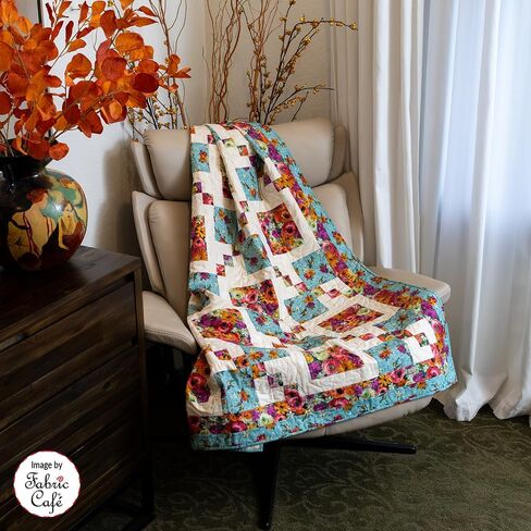 Fabric Café Weekend 3-Yard Quilts Book – 8 Fast & Easy Beginner Quilt Patterns | Make a Quilt in a Weekend | Uses Only 3 Yards of Fabric | No Half-Square Triangles | Lap, Twin & Queen/King Sizes in Kuwait