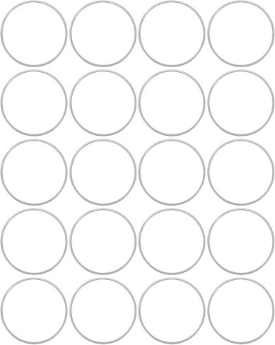 Yctze 20Pcs Hoops Ring, 4 Inch Metal Craft Rings Hoops Catcher Rings Wreath Hoop for Home Decorations DIY Crafts Wall Hanging Crafts (Silver) in Kuwait