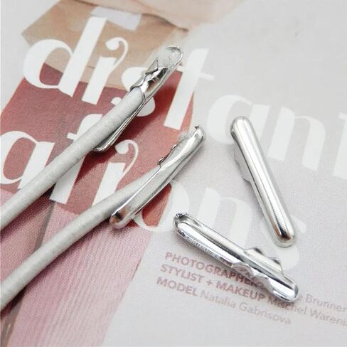 100 حزمة بنجي الحبل تجعيد ينتهي سدادات نهاية معدنية aglets المشبك الشائك علامات التبويب توقف ل 3/16 "حبال بنجي مرنة كاياك بنجي سلسلة مرنة حبل حبل قناع الحبل حلقة مجلة دفتر in Kuwait