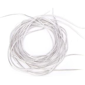 Embroidery Wire Copper Thread Sewing String 1.5mm Dia Soft Flexible DIY Craft with Glossy Finish for Home Decor (Silver) in Kuwait