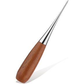 Sewing Awl, Leather Awl Tool Tools with Wooden Handle, Scratch Awl, Leather Hole Punch Tool for Punching Stitching Book Binding Leather Craft in Saudi Arabia