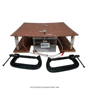 United Scientific ™ Earthquake Shake Table؛ عرض تعليمي، مصدر طاقة تيار مستمر 1-5 فولت غير متضمن، in Kuwait