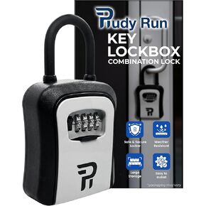 صندوق قفل مفتاح Rudy Run للخارج - صندوق قفل خارجي صغير للمفاتيح مع رمز، مجموعة مكونة من 4 أرقام مخفية وآمنة لإخفاء مفتاح خارجي، تخزين مفاتيح آمن محمول، 5.78 بوصة، عبوة واحدة in Kuwait