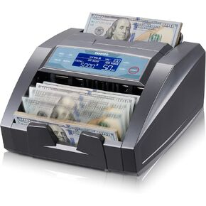 SVANTTO BC009 Money Counter Machine with Value Count, MT/UV/MG/IR/DD/DBL/HLF/CHN Counterfeit Detection for Dollar/Euro Bill Counter, Add/Batch Mode Cash Counter, 1,300 Notes/Min, 2Y Protection in Saudi Arabia