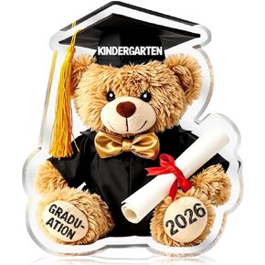 Pre K Graduation Gifts for Kids - Acrylic Teddy Bear Keepsake 2026 Best Prek Graduation Presents for Boys Girls, Unique Graduates Gift from Teacher Parent in Saudi Arabia