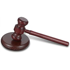 Judge Gavel and Sound Block Set - Wooden Gavel for Meetings Lawyers, Personalized Judge Hammer for Court Auction and Student Mock Trials in Kuwait