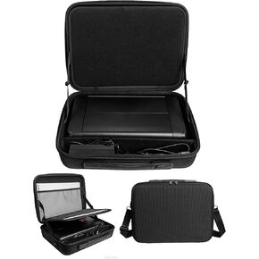حقيبة حمل لطابعة Canon PIXMA TR160، TR150، Epson Workforce WF-110، WF-100 المحمولة، حقيبة كتف سفر مقاومة للصدمات مع مقسم قابل للتعديل وتخزين ثلاثي الطبقات للاستخدام العالمي in Kuwait