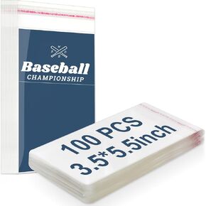 Lewtemi 300 Pcs Team Bags for Trading Cards Graded Card Slab Sleeves in Kuwait