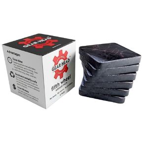 Mytee Products Gear Head 5th Wheel Grease Pads - 3" x 3" x 1/2" Black Semi-Solid Square Lubricant Pads, High-Temp 400°F, Non-Toxic, No-Mess Truck Trailer Coupling Lube - 6 Pack in Saudi Arabia