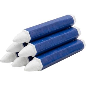 Tire Chalk, White Tire Markers, Tire Crayon for Road Marking, 5-Pack Tire Marker White with Clear Visibility on Various Road Surfaces, Convenient 3.94 x 0.59 Inch Size for Easy Handling in Kuwait