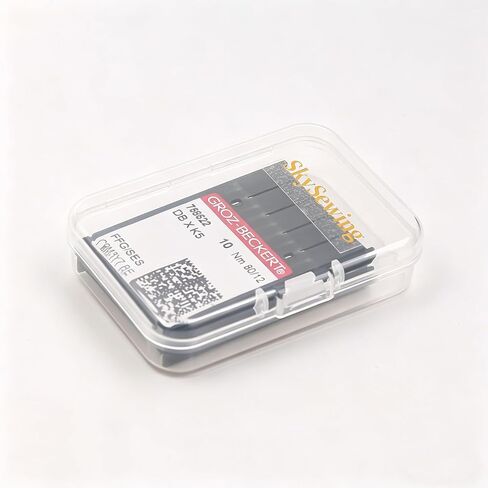 Skysewing 20 قطعة 758522 80/12 إبر تطريز Groz-Beckert DBXK5 مع طلاء الكروم نقطة FFG/SES، مناسبة لآلة التطريز المحوسبة الصناعية Tajima Barudan SWF Zsk in Kuwait