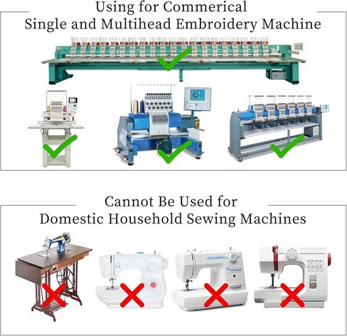 Skysewing 20 قطعة 758522 80/12 إبر تطريز Groz-Beckert DBXK5 مع طلاء الكروم نقطة FFG/SES، مناسبة لآلة التطريز المحوسبة الصناعية Tajima Barudan SWF Zsk in Kuwait