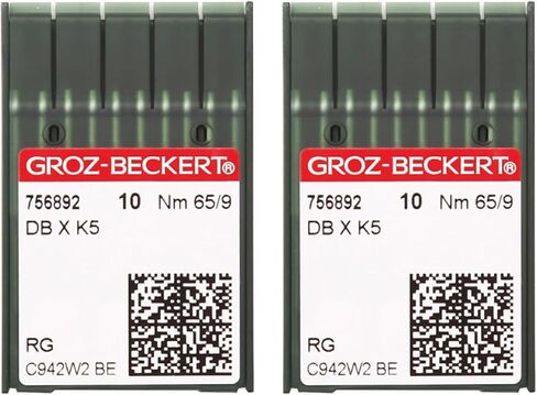 Skysewing 20 قطعة 758522 80/12 إبر تطريز Groz-Beckert DBXK5 مع طلاء الكروم نقطة FFG/SES، مناسبة لآلة التطريز المحوسبة الصناعية Tajima Barudan SWF Zsk in Kuwait