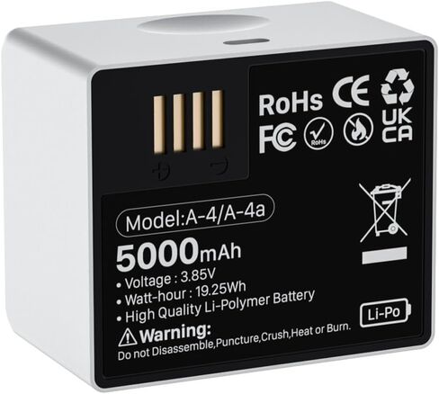 Replacement Battery for Ring, [2024 New Upgraded] 7200mAh High Capacity for Ring-Video Doorbell 2/3/4, Video Doorbell 3 Plus, Stick Up Cam Battery (2nd & 3rd Gen) and Spotlight Cam Battery 1 Pack in Saudi Arabia