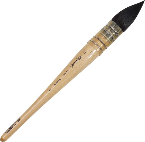 Professional Large Squirrel Hair Watercolor Brush Mop Brush, Ultra High Water Retention for Large Washes and Background Painting Made in France (Size 14) in Kuwait