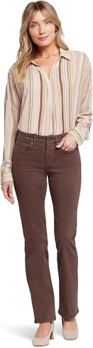 Petite Cordovan Coated Marilyn Straight Jeans in Saudi Arabia