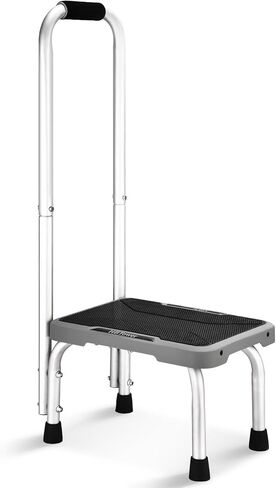 Step Stool, HBTower Step Stools for Adults Kids with Non-Slip Rubber Feet, Holds Up to 600 lbs, Lightweight Stepping Stools for Bedroom Kitchen Bathroom, Bed Steps for High Beds in Saudi Arabia