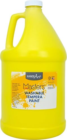 طلاء تمبرا قابل للغسل من handy Art Little Masters باللون الأصفر سعة 214-710 128 مل (عبوة من 1) in Kuwait