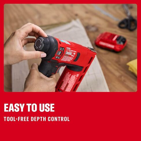مسدس تدبيس V20 من CRAFTSMAN، دباسة تاج عريضة مقاس 3/8 بوصة، مسدس تدبيس لاسلكي يعمل بالبطارية، أداة فقط (CMCN410B) in Kuwait
