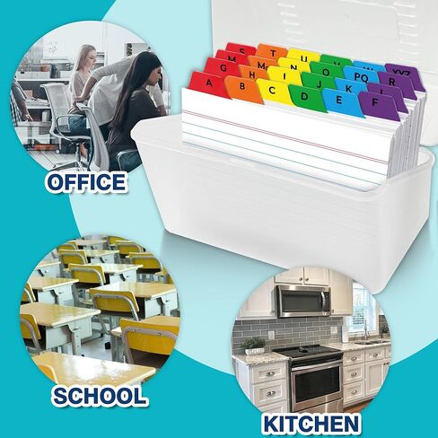 Chell 3x5 Index Card Dividers, Heavyweight A-Z Tabbed Guides, 110 lb. Cover Weight, with Blank Stickers, 1 Set in Kuwait