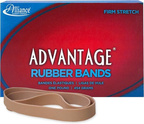 Alliance Advantage Rubber Bands, Size #105 (5" x 5/8"), 10 lb. Case (Contains 10-1 lb. Boxes), Natural Crepe (27055CS) in Kuwait