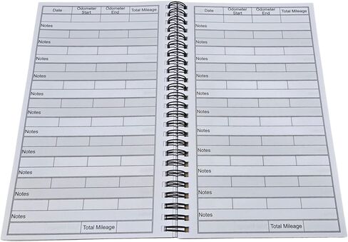 Vehicle Mileage Log Book with Odometer Tracker and Notes, 5 x 8.5 in in Kuwait