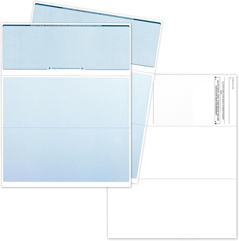 EnDoc Computer Check Paper - 100 Sheets - Business Checks on Top - Security Features & Laser Printer Compatible with Quickbooks Blank Check Stock - Blue Diamond in Saudi Arabia