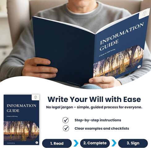 By The Willow Estate Planning Kit – Last Will and Testament Kit, Living Will, Durable Power of Attorney & Medical Directive - Attorney Approved Forms, Valid in 50 States in Kuwait
