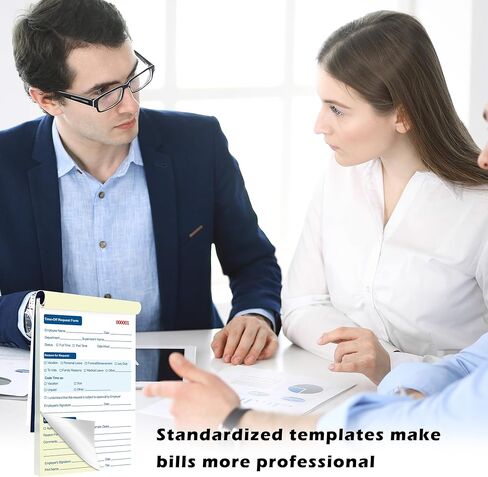 100 Sets Employee Time Off Request Forms Carbonless Duplicate Book 5.5x8.3 Inches Sequential Numbered for Office Employee Leave Management (2) in Saudi Arabia