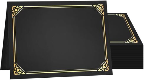 50 Packs Certificate Holders, Navy Blue Diploma Holders, Certificate Covers with Gold Foil Border for Letter Size 8.5 x 11 Award Certificates, Diploma and Documents in Kuwait