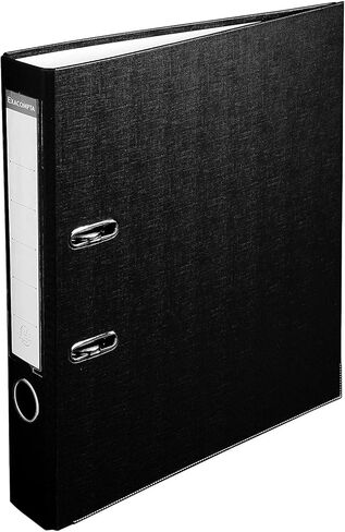 Exacompta - Ref 915401B - PP Lever Arch File - 320 x 290mm in Size, Suitable for Storing A4 Documents, 50mm Spine, Reinforced Finger Pull & Bottom Edge - Black in Saudi Arabia