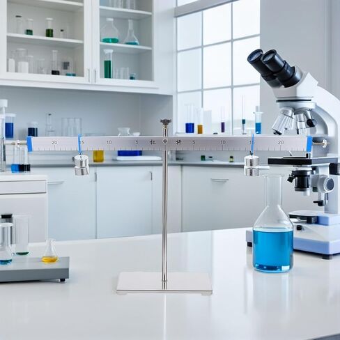 مجموعة توازن رافعة للتجربة الفيزيائية من Artibetter مع مسطرة رافعة من سبائك الألومنيوم مقاس 50 سم و10 أوزان خطافية، ومقياس ميكانيكي لتعلم الرياضيات في الفصول الدراسية وتعليم العلوم in Kuwait